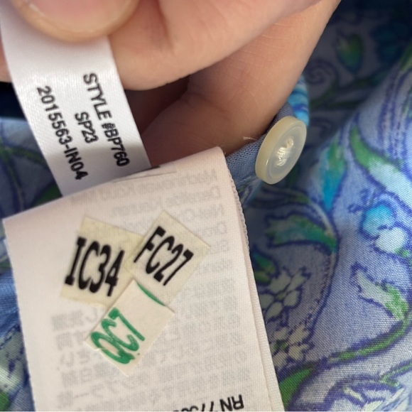 NWT J Crew Provence smocked waist midi dress blue eyelet - Picture 8 of 8